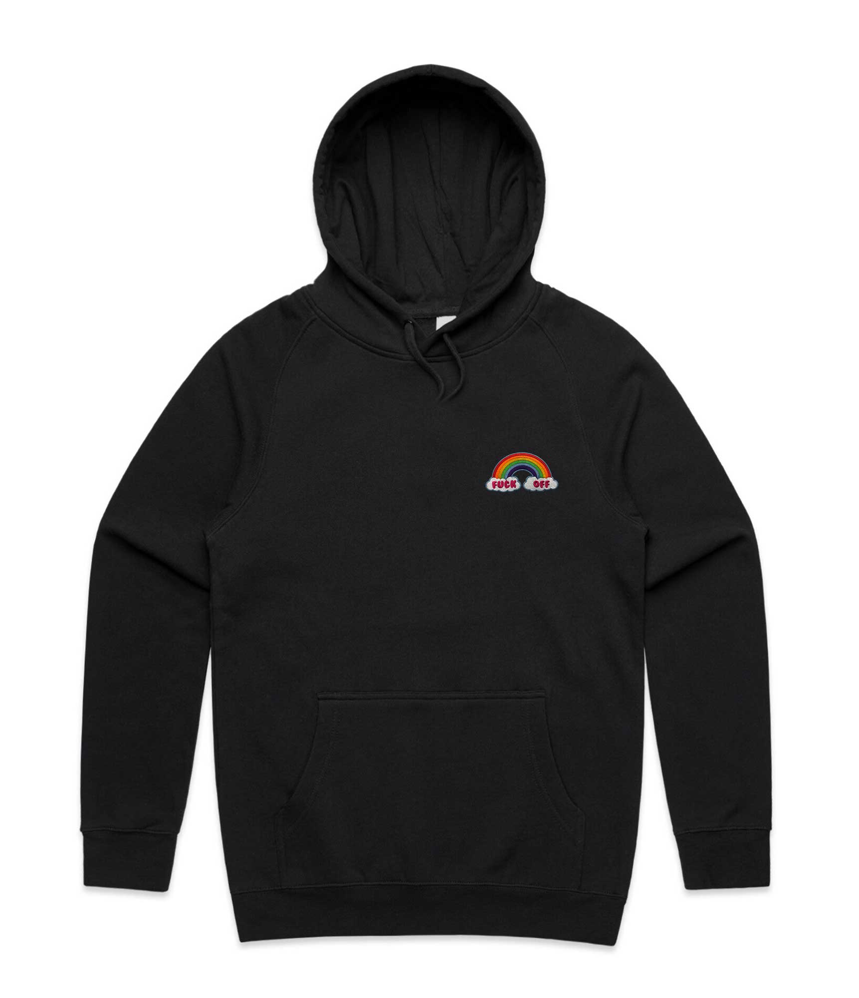 Image of BSO Embroidered Unisex Hoodie - Fuck Off Backstage Originals